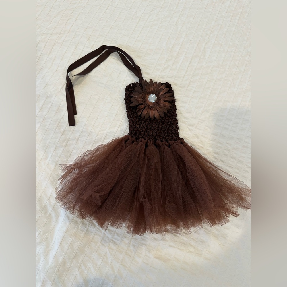Brown tutu dress size Newborn